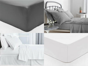 UltraSoft 400TC Fitted Sheet – 100% Egyptian Cotton | 40cm Deep | Luxury Feel | All UK Sizes